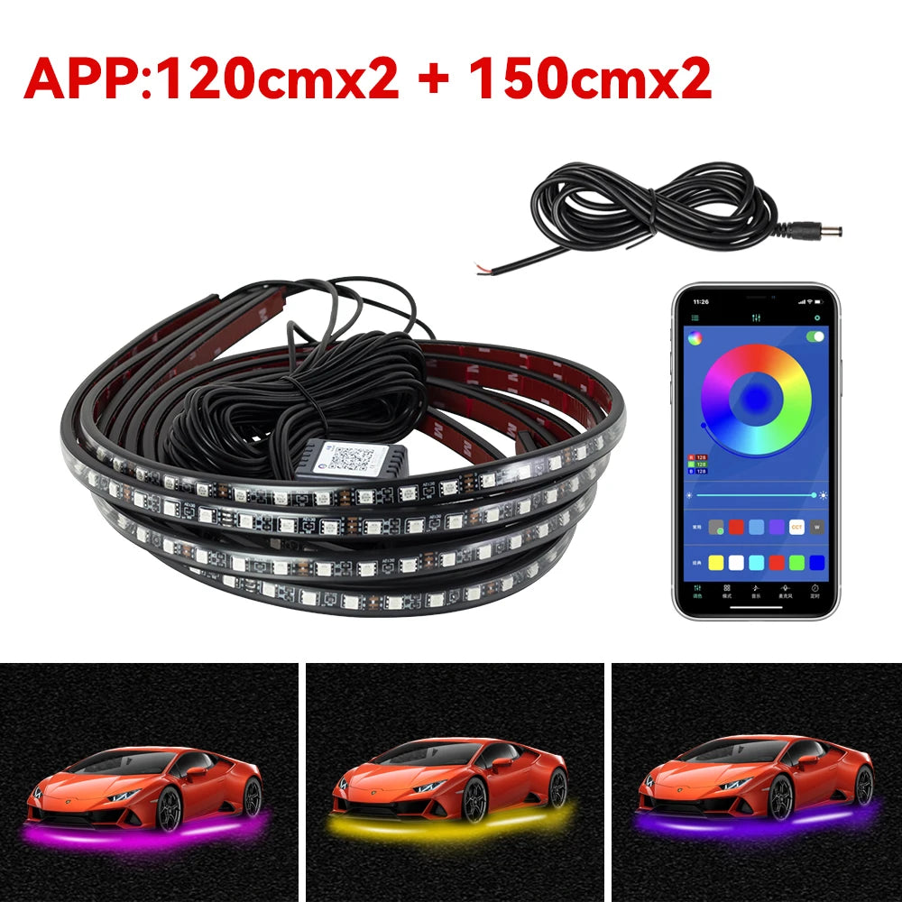 StreetNova™ Underglow Strip Light Kit
